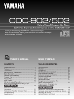 Yamaha CDC-902 - Owners Manual 